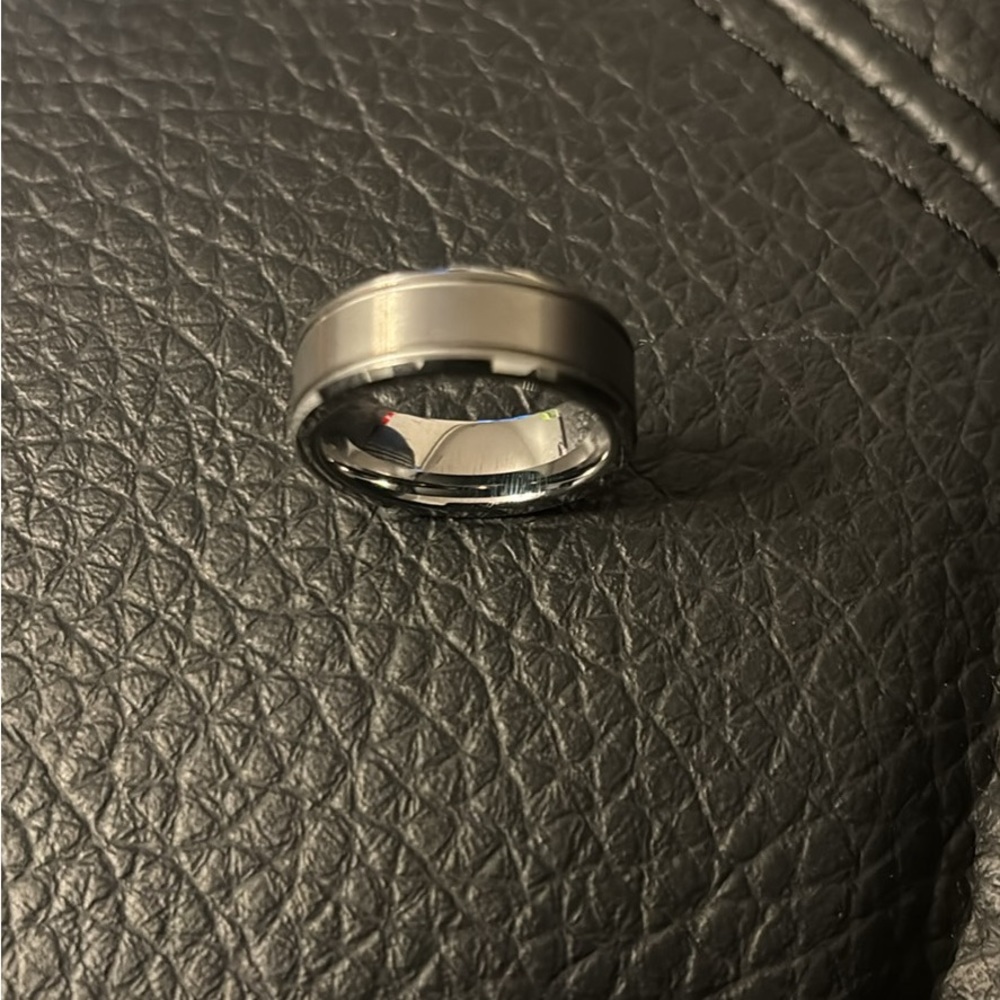 Jewlr Silver 7mm Tungsten Carbide Ring size 7